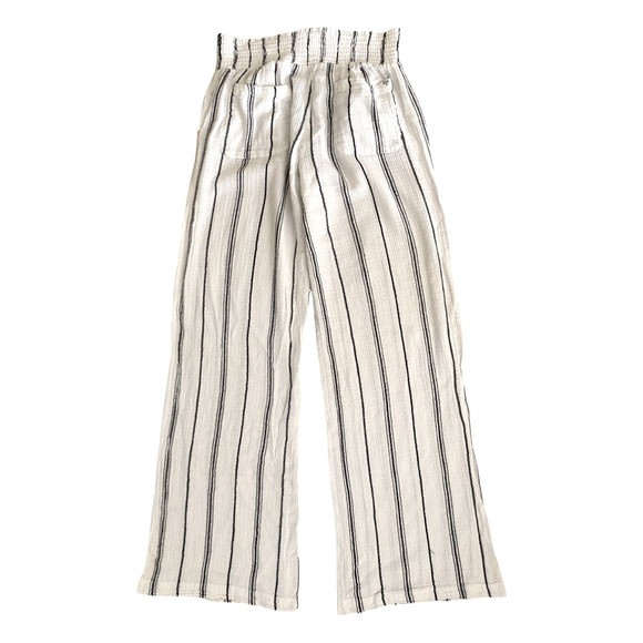 BILLABONG Women’s Beach Pants Large Cotton Gauze Wide Leg Smocked Elastic Waist - Picture 6 of 6